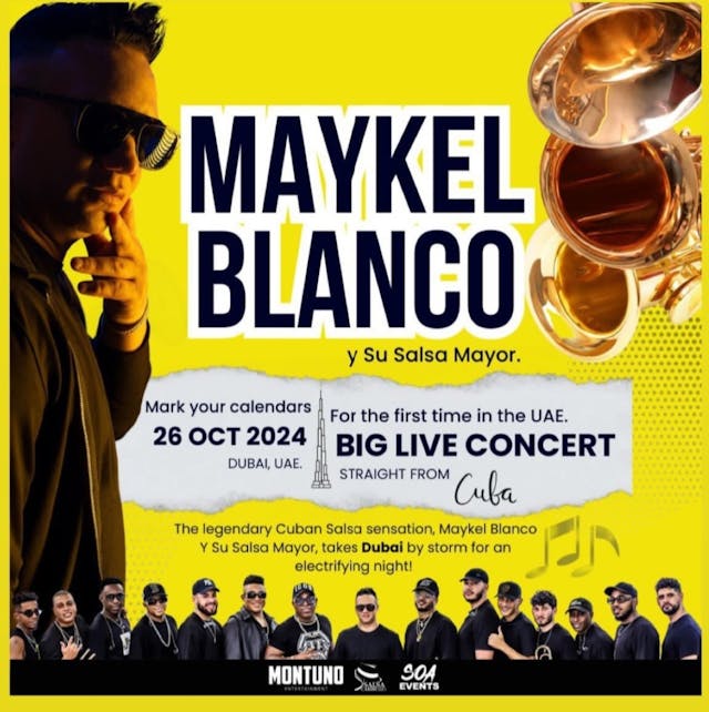 Maykel Blanco Concert in Dubai  Salsa, Bachata, Kizomba dance event in dubaipicture