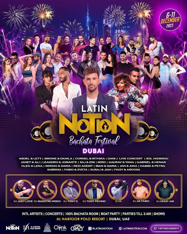 Latin Notion Festival  Salsa, Bachata, Kizomba dance event in dubaipicture
